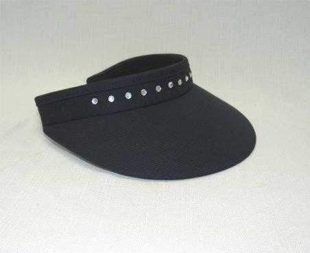 Hats,Town Talk,Town Talk 3" Crystal Trimmed Coil Back 3" Brim Visor,the-ladies-pro-shop-2,ladiesproshop,ladiesgolf,golfclothes,ladiesgolfclothes,cutegolfclothes,womensgolfclothes,ladiesgolfclothing,womensgolfclothing