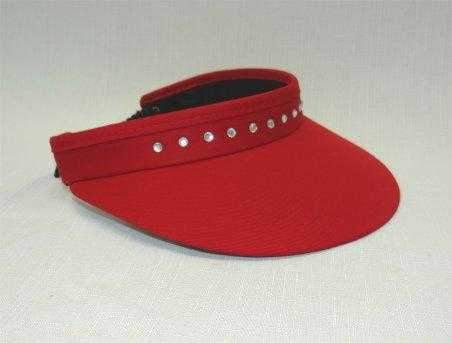 Hats,Town Talk,Town Talk 3" Crystal Trimmed Coil Back 3" Brim Visor,the-ladies-pro-shop-2,ladiesproshop,ladiesgolf,golfclothes,ladiesgolfclothes,cutegolfclothes,womensgolfclothes,ladiesgolfclothing,womensgolfclothing