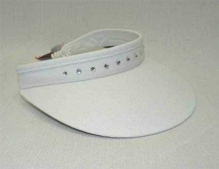 Hats,Town Talk,Town Talk 3" Crystal Trimmed Coil Back 3" Brim Visor,the-ladies-pro-shop-2,ladiesproshop,ladiesgolf,golfclothes,ladiesgolfclothes,cutegolfclothes,womensgolfclothes,ladiesgolfclothing,womensgolfclothing