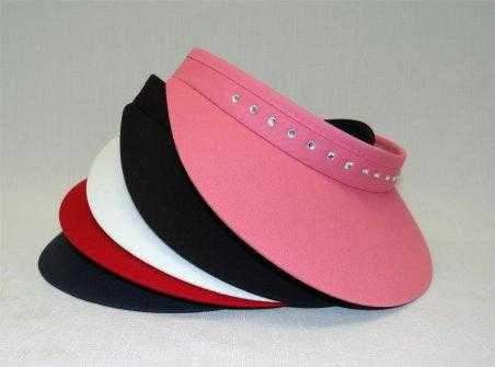 Hats,Town Talk,Town Talk 3" Crystal Trimmed Coil Back 3" Brim Visor,the-ladies-pro-shop-2,ladiesproshop,ladiesgolf,golfclothes,ladiesgolfclothes,cutegolfclothes,womensgolfclothes,ladiesgolfclothing,womensgolfclothing