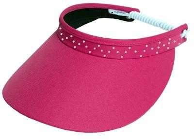 Hats,Glove It,Glove It "Bling" Solid Collection Large 4" Brim Coil Back Visor,the-ladies-pro-shop-2,ladiesproshop,ladiesgolf,golfclothes,ladiesgolfclothes,cutegolfclothes,womensgolfclothes,ladiesgolfclothing,womensgolfclothing
