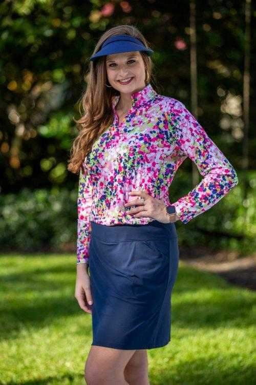 Skort,Bskinz,Bskinz Women's Solid Knit Stretch Pull-On 20" Longer Skort-Navy Blue,the-ladies-pro-shop-2,ladiesproshop,ladiesgolf,golfclothes,ladiesgolfclothes,cutegolfclothes,womensgolfclothes,ladiesgolfclothing,womensgolfclothing