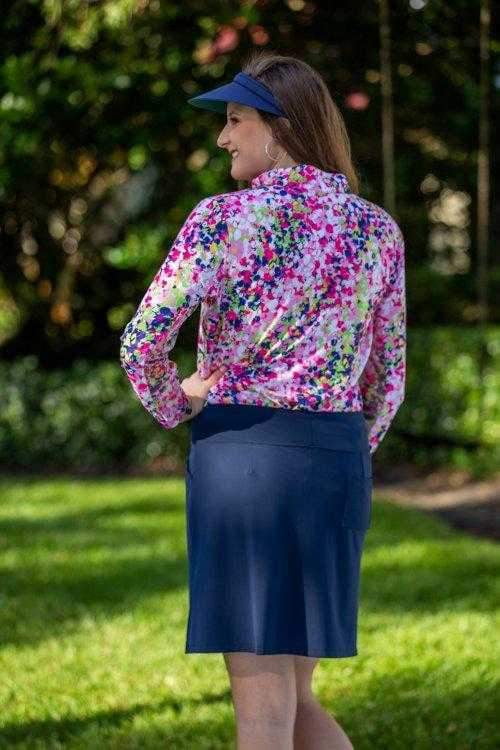 Skort,Bskinz,Bskinz Women's Solid Knit Stretch Pull-On 20" Longer Skort-Navy Blue,the-ladies-pro-shop-2,ladiesproshop,ladiesgolf,golfclothes,ladiesgolfclothes,cutegolfclothes,womensgolfclothes,ladiesgolfclothing,womensgolfclothing