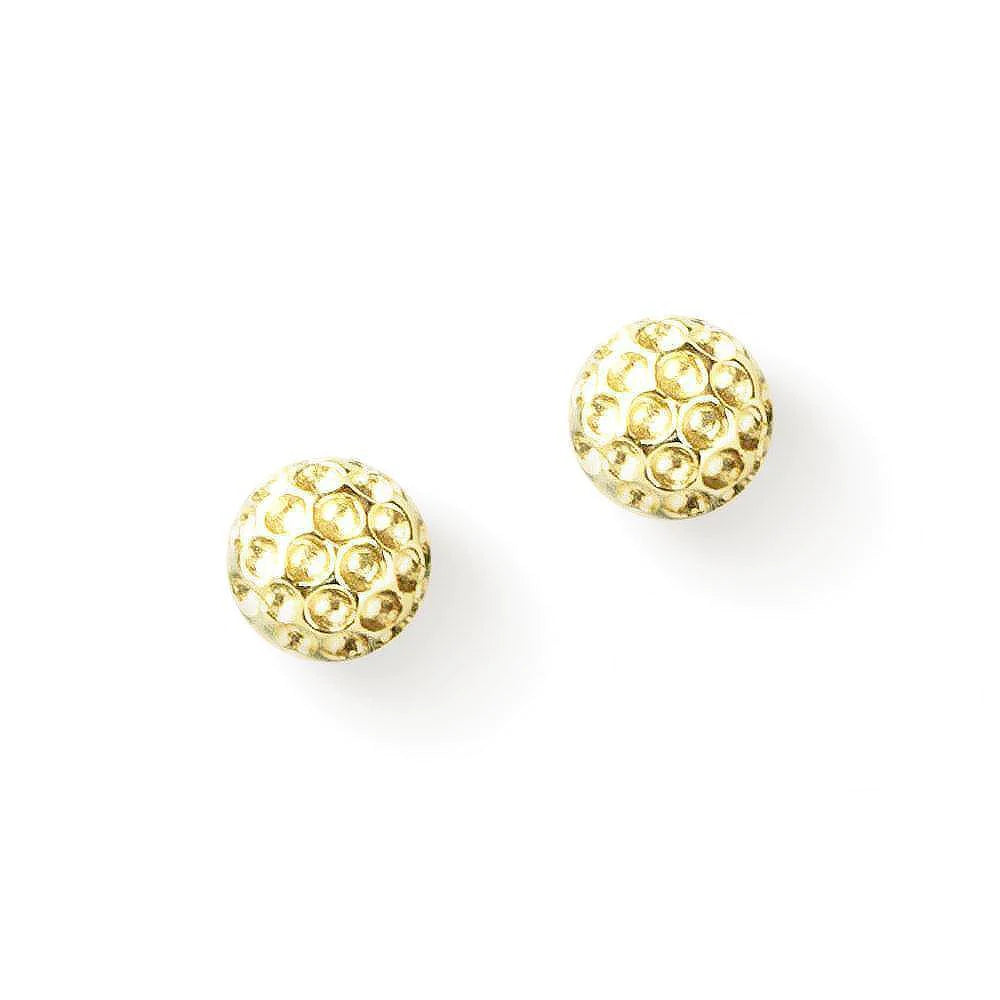 Chelsea Charles Golf Goddess Gold Golf Ball Earrings