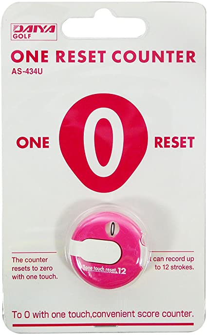 Nickel One Reset Clip On Counter-Red, White, Light Blue, Pink, and Black