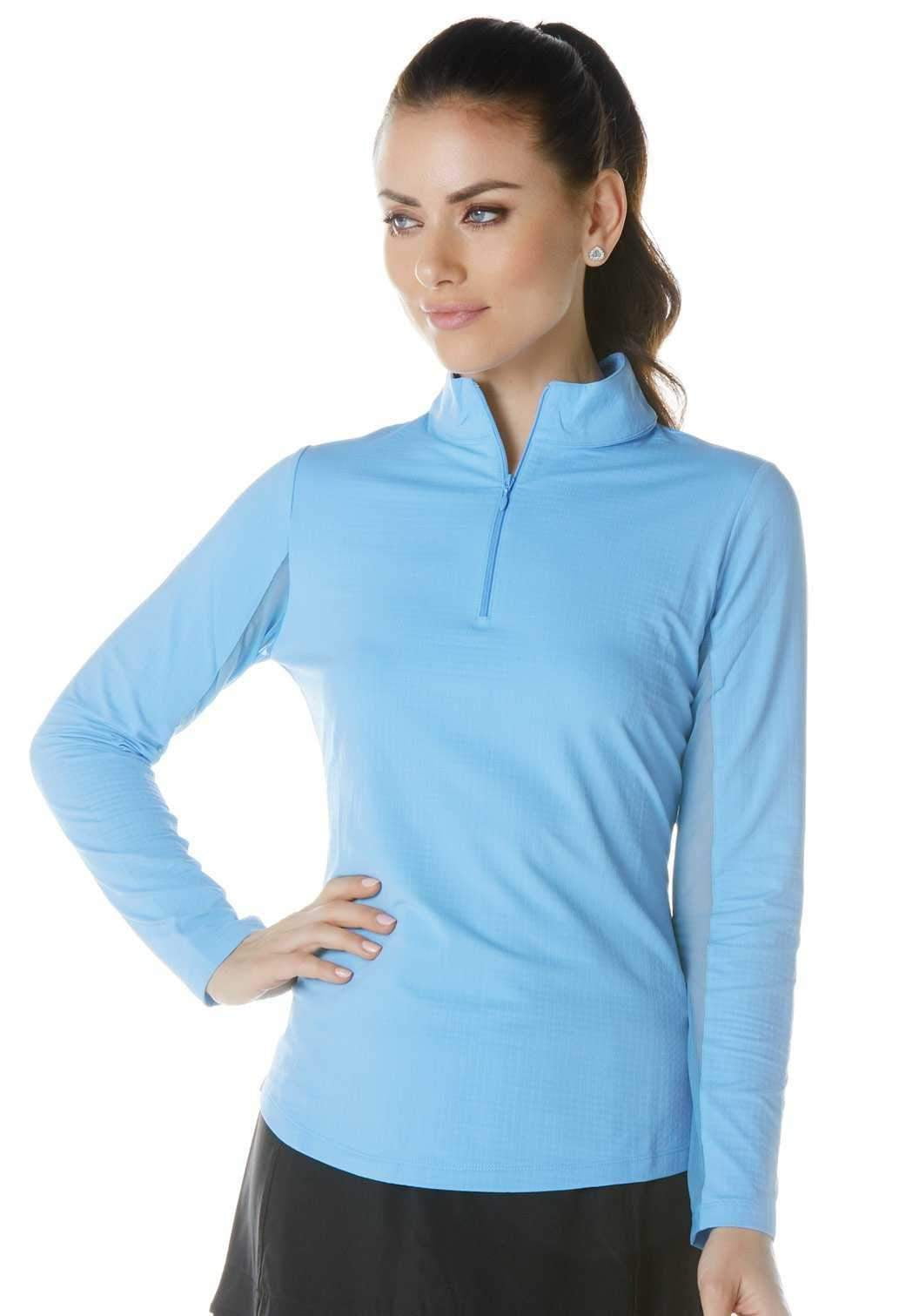 Shirts,IBKUL,IBKUL Women's Long Sleeved Solid Mock Neck Golf Sun Protection Shirt- Assorted Colors,the-ladies-pro-shop-2,ladiesproshop,ladiesgolf,golfclothes,ladiesgolfclothes,cutegolfclothes,womensgolfclothes,ladiesgolfclothing,womensgolfclothing