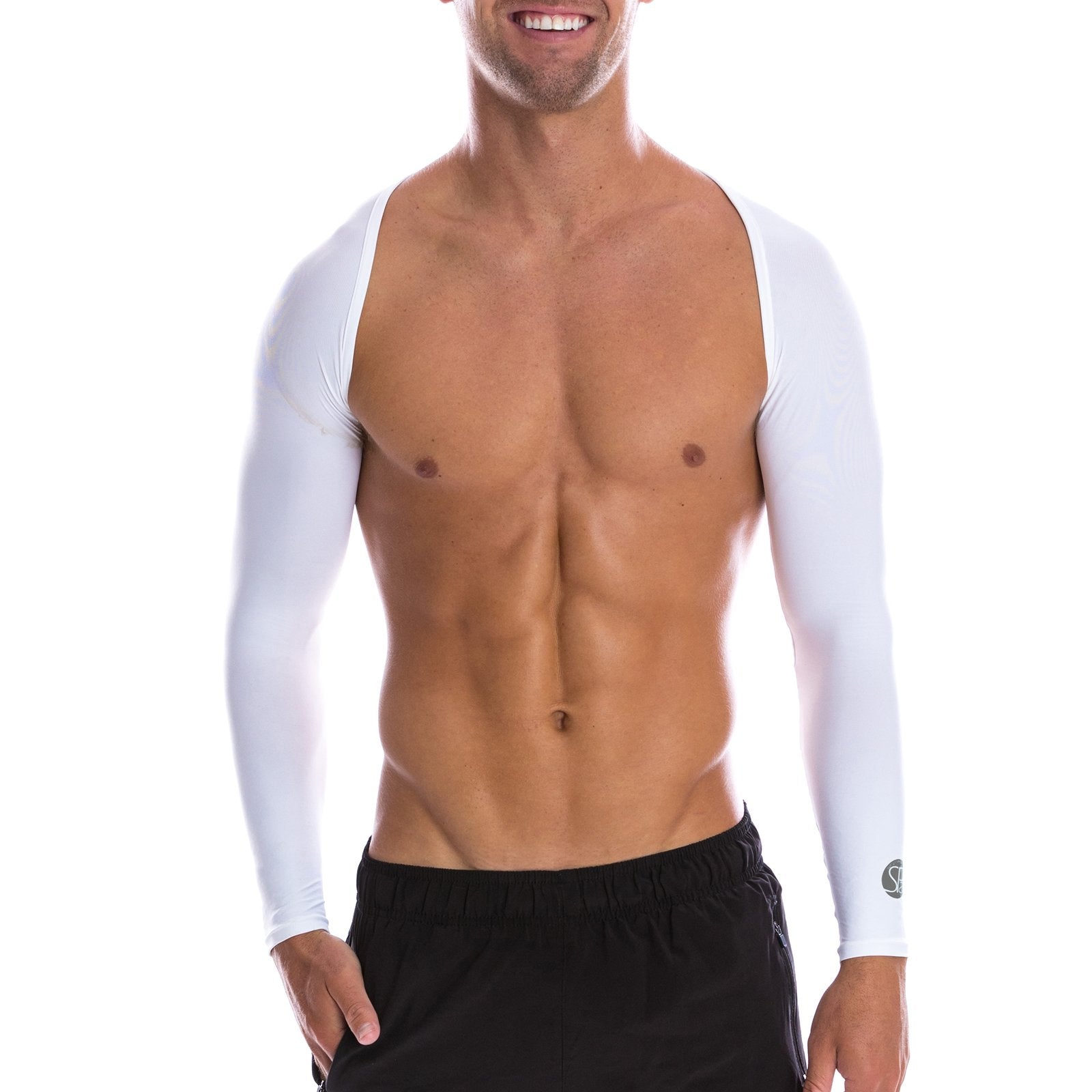 SParms Unisex Sun Protection Shawls Shoulder Wrap-White or Black