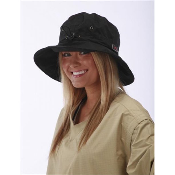 Weather Company Unisex Waterproof Rain Hat The Ladies Pro Shop Black