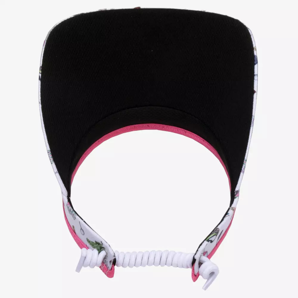Glove It Solid Collection 3.5" Square Brim Coil Back Visor - Nine and Wine