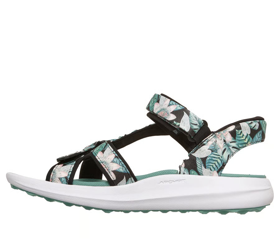 Skechers NEW GO GOLF Skechers Slip-ins: GO GOLF Sandal-Black Palm Print