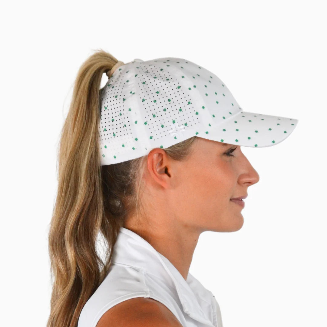 VimHue Women's Lightweight Fit Caps with Pony Opening-Sun Goddess Style-Shamrocks