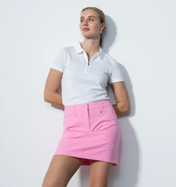 Daily Sport Basic Women's Solid Lyric 20.5" Stretch Golf Skort-Pink Sky