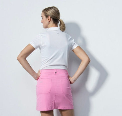 Daily Sport Basic Women's Solid Lyric 20.5" Stretch Golf Skort-Pink Sky