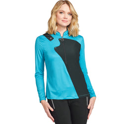 Jamie Sadock Indochine Collection: Colorblock Long Sleeved Shirt