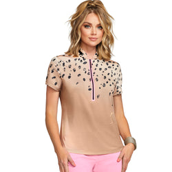 Jamie Sadock Cotton Candy Collection: Cheetah Print Short Sleeved Shirt