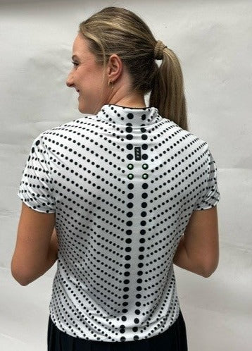 Jamie Sadock Spearmint Collection: Cyborg Print Short Sleeved Shirt