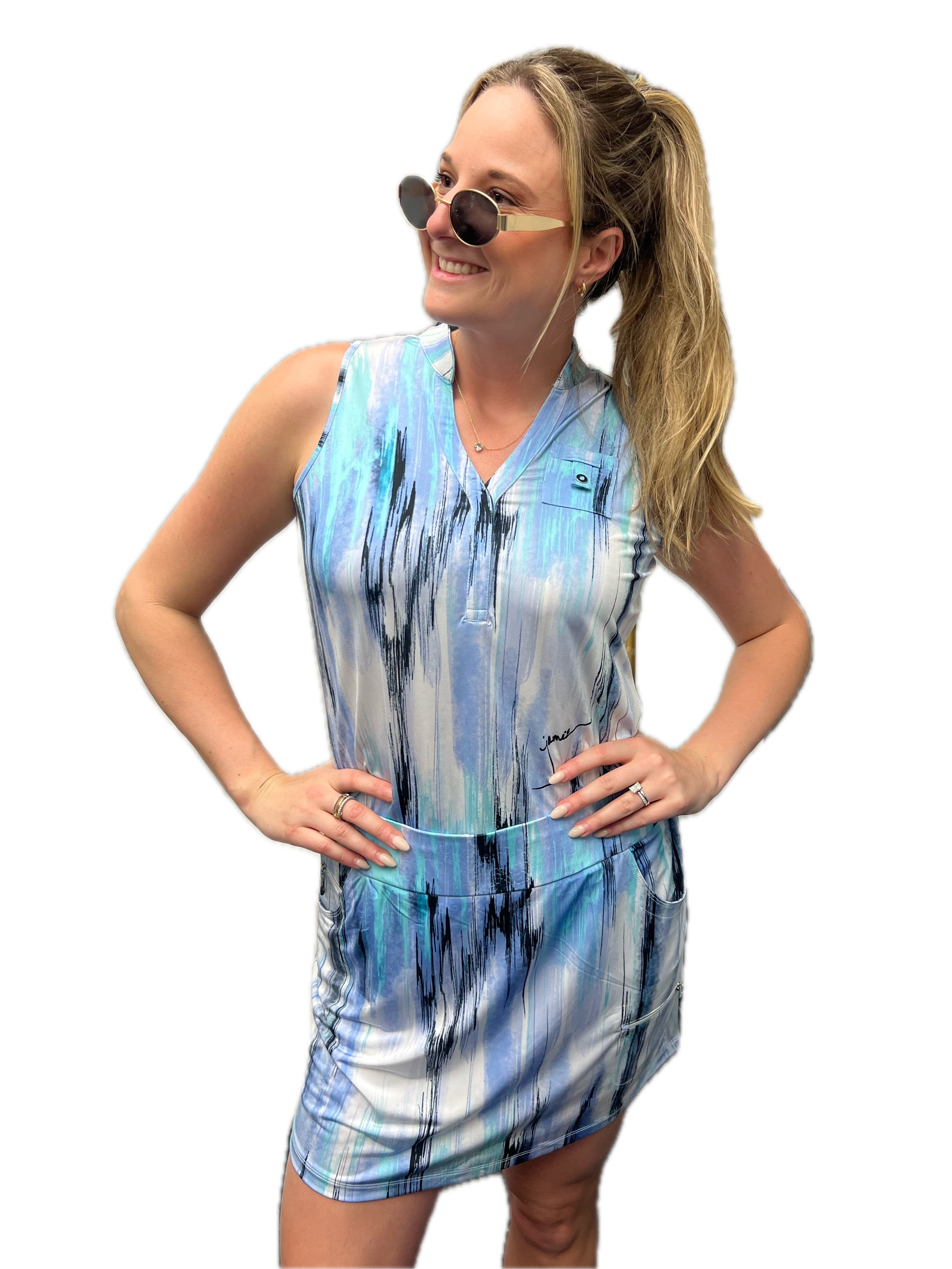 Jamie Sadock Baby Collection: Matrix Print Sleeveless Shirt