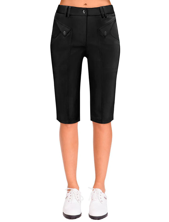 Jamie Sadock Cupid New Basic Women's Elegante Lightweight 24.5" Knee Short-Black