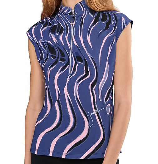 Jamie Sadock Valentine Whirlwind Print Shirt Collection:Valentine/Slate/Black Shirt