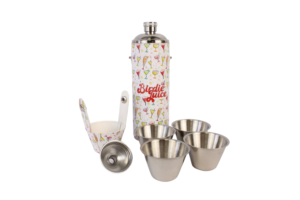 BOG Birdie Juice bottle and Shot Cups