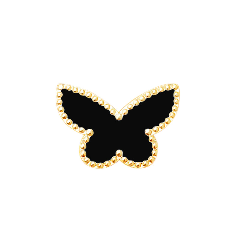 Navika Sparkly Ballmarker and Clip Set-Black Butterfly