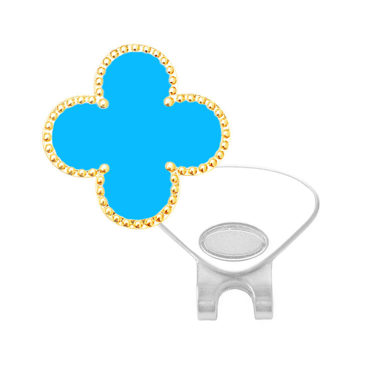 Navika Sparkly Ballmarker and Clip Set-Teal Flora