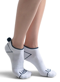 Lucky in Love Pom Pom Socks-3 pack-White, Black, Navy