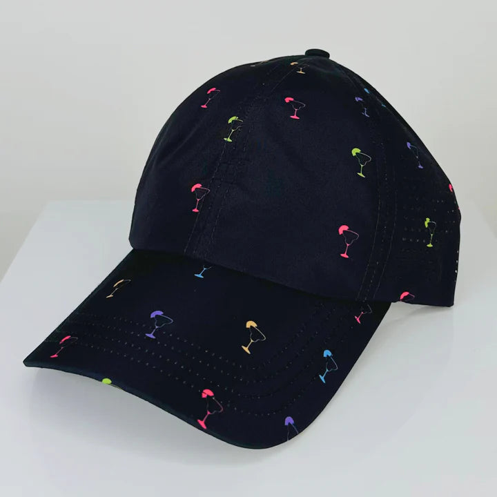 VimHue Women's Lightweight Fit Caps with Pony Opening-Sun Goddess Black Cocktail Night