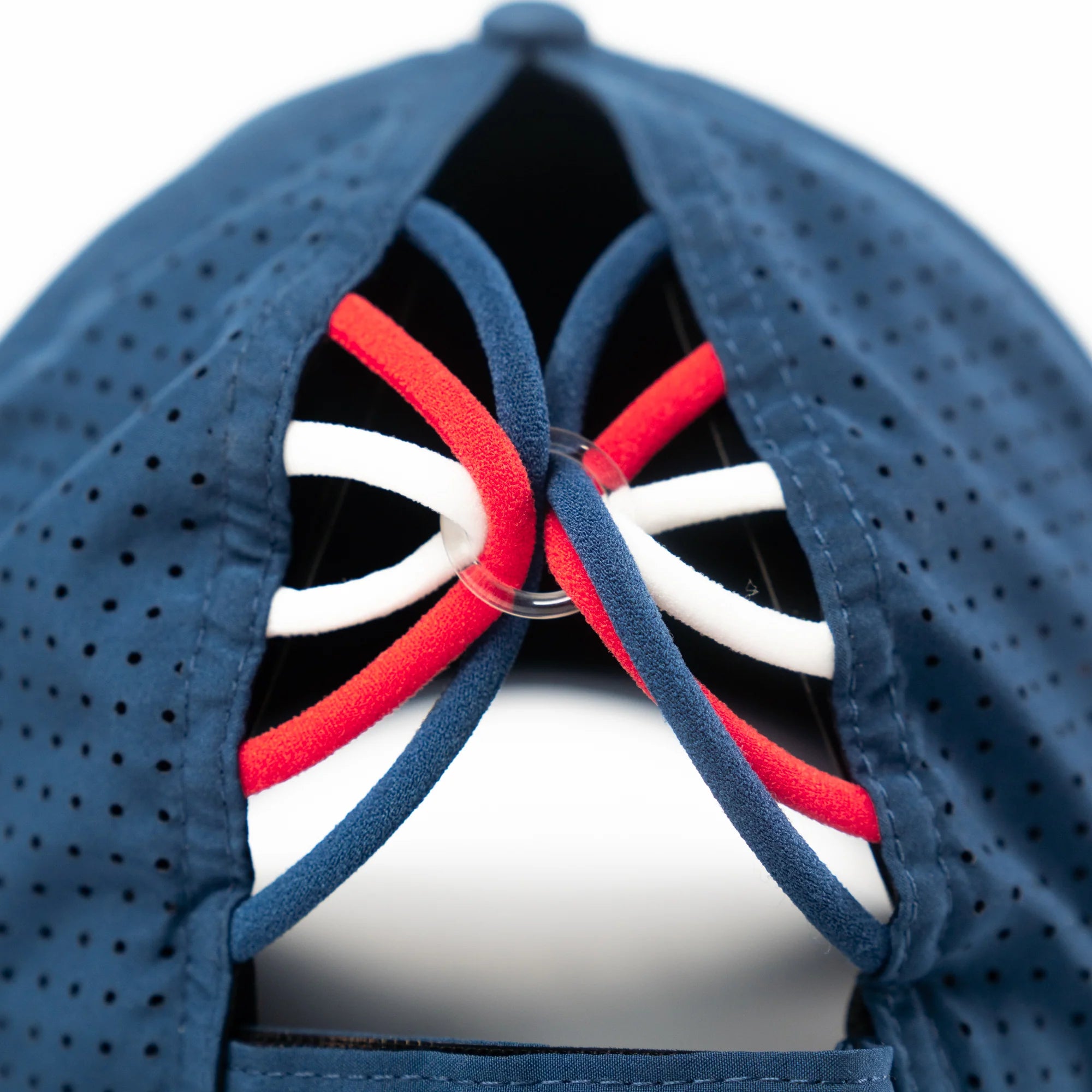 VimHue Women's Lightweight Fit Caps with Pony Opening-Sun Goddess Style-Navy USA Flag