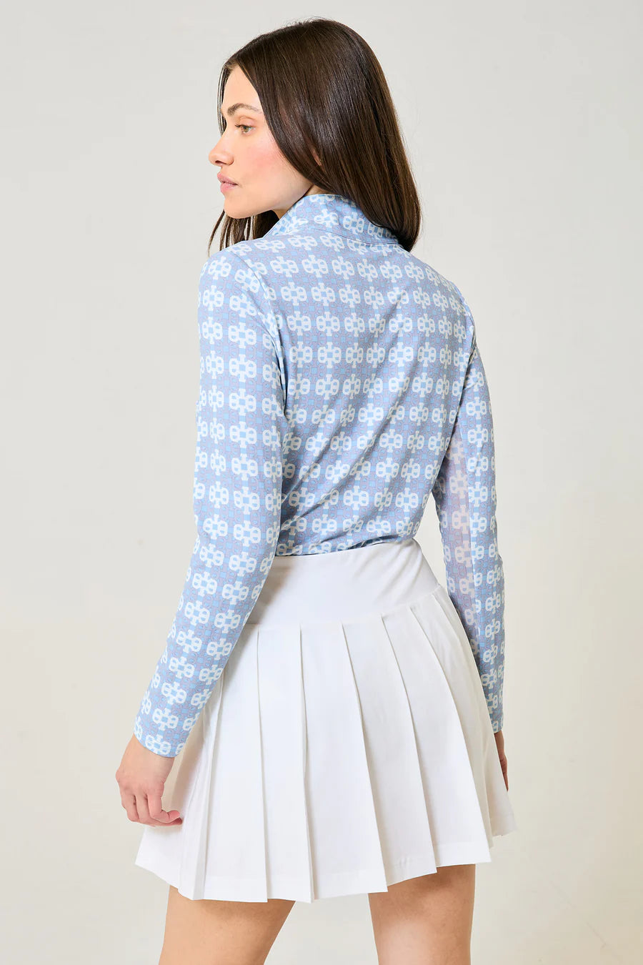 GG Blue Crystal Blue Georgia Ice Long Sleeve Shirt-French Links