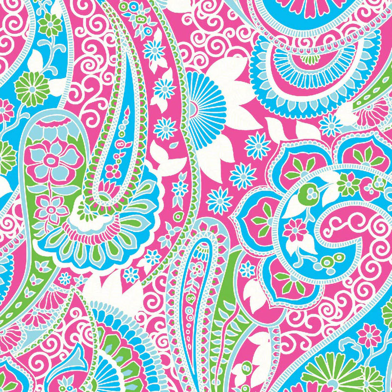 IBKUL Gloria Women's Sleeveless Dress-Hot Pink/Turquoise Print