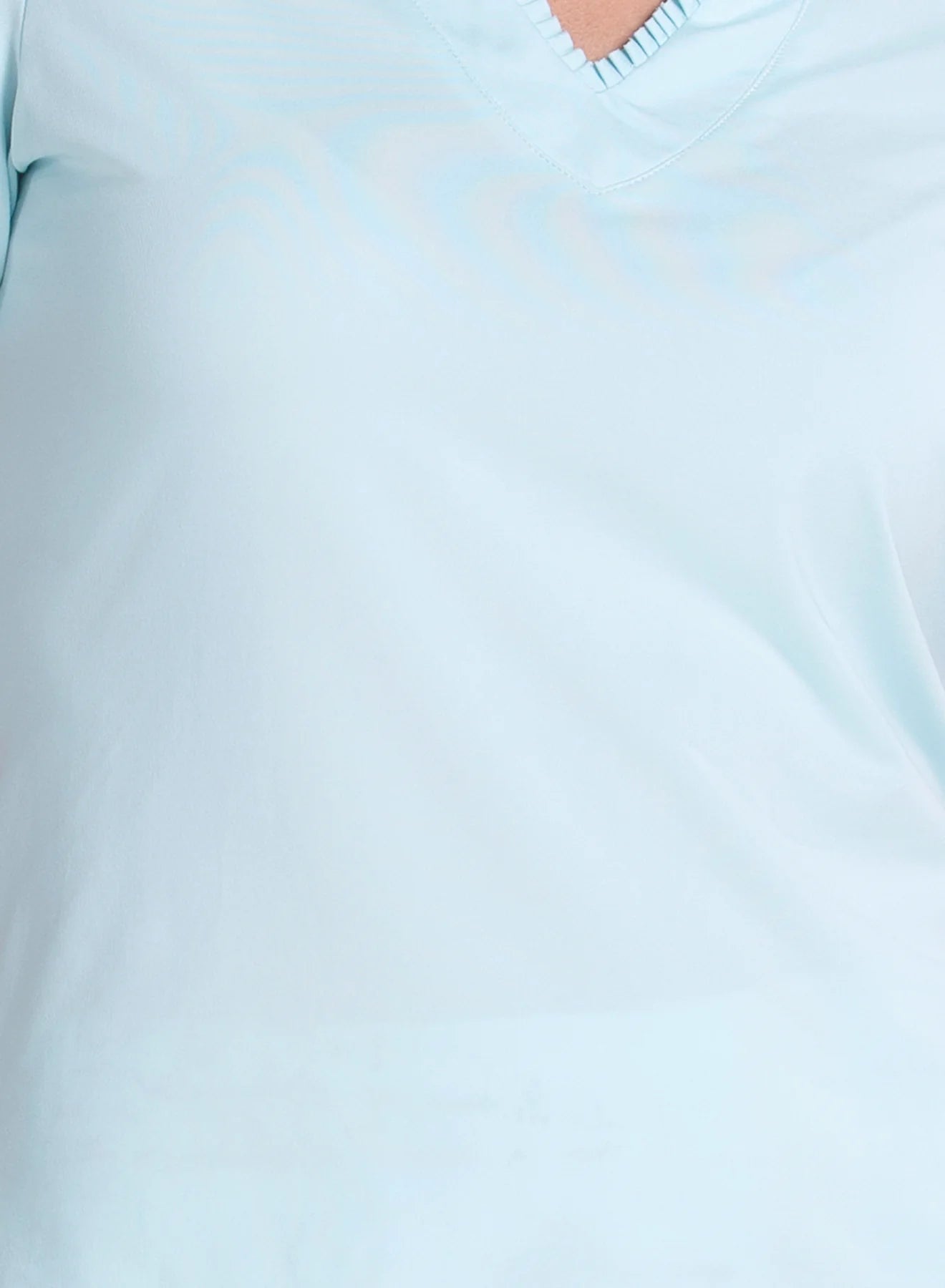 Lucky in Riviera Breeze Pleated Placket Short Sleeved Shirt-Wave