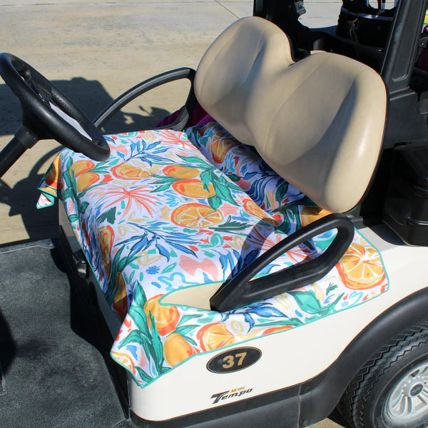 BOG Women's  Double Sided Cat Seat Cover-Orange/Flower