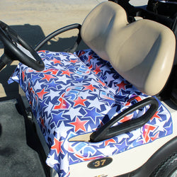 BOG Women's  Double Sided Cat Seat Cover-Red/White/Blue Stars