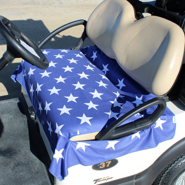 BOG Women's  Double Sided Cat Seat Cover-Red/White/Blue Stars