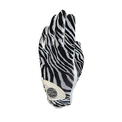 Golf Glove Printed Mesh and Leather palm with Matching Ballmarker-Zebra Print