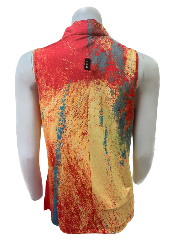 Jamie Sadock Adrenaline Collection: Crayola Print Sleeveless Shirt