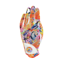 Golf Glove Printed Mesh and Leather palm with Matching Ballmarker-Tropical Toucan Print