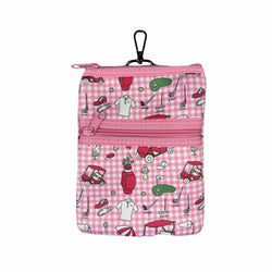 Best of Golf Women's Printed Double Zip Clip On Pouch-Ladies Day Out Print