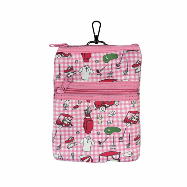 Best of Golf Women's Printed Double Zip Clip On Pouch-Ladies Day Out Print