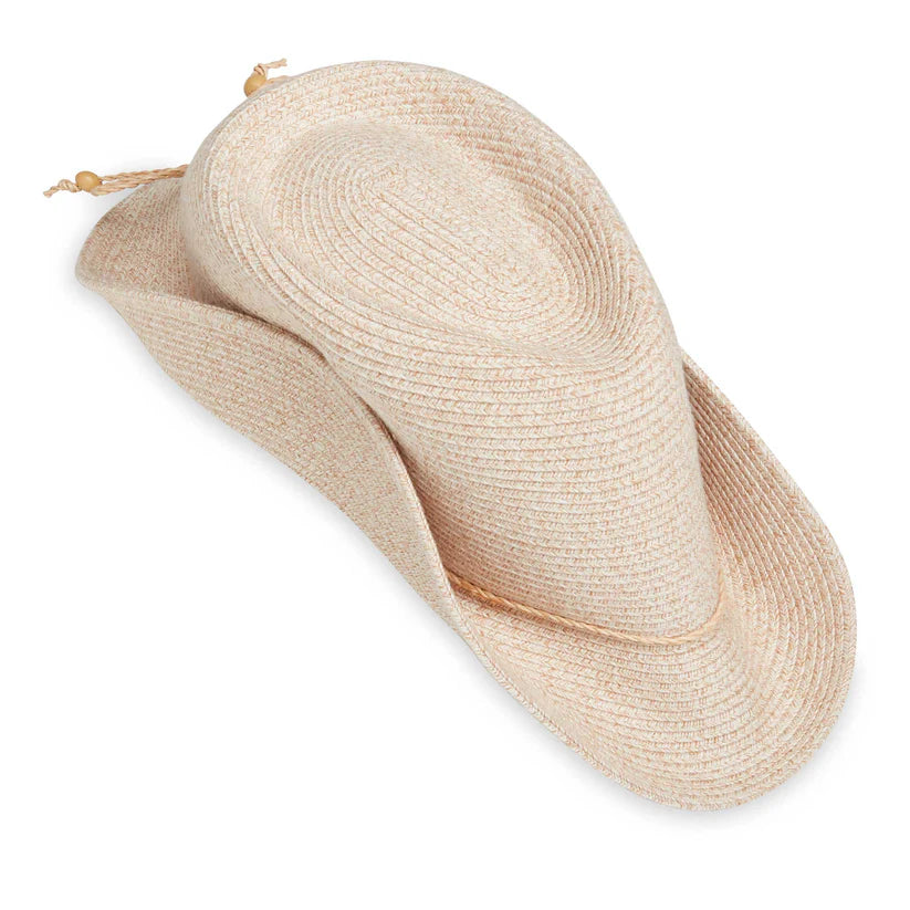 Wallaroo New Women's Sun Protection Cap-Rio-Beige/White
