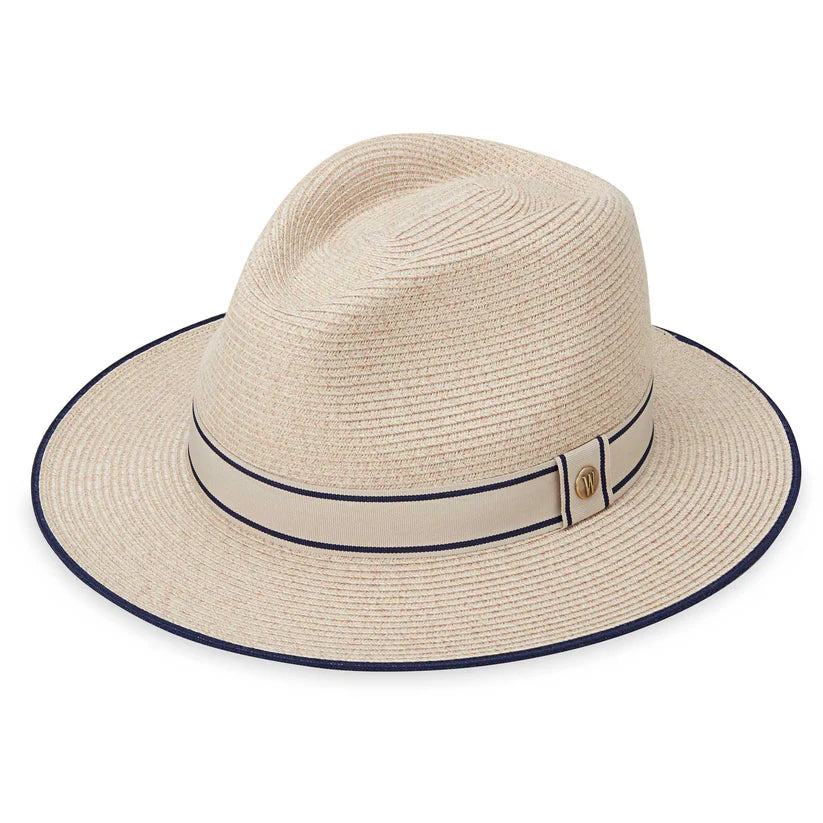 Wallaroo Hat Unisex Sterling Adjustable Straw Hat-Mixed Camel
