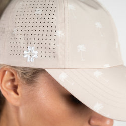 VimHue Women's Lightweight Fit Caps with Pony Opening-Sun Goddess Style-Palm Paradise Print