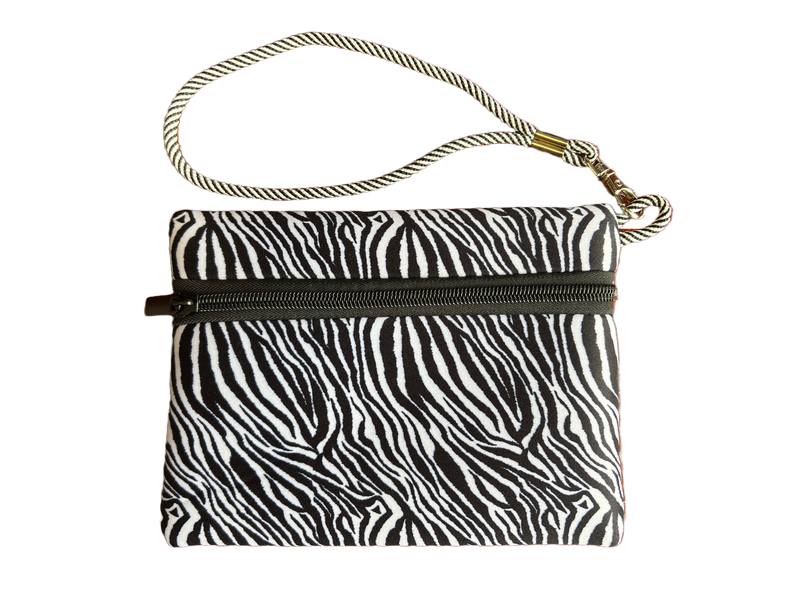 BOG Women's Printed Wristlet-Zebra Print