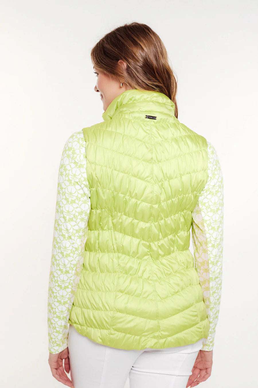 GG Blue-Venus Puff Vest-Pistachio