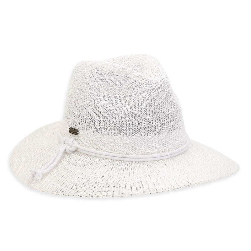 Sun N Sand Women's Poly Braid Safari Hat-White