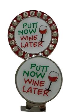 BOG Crystal Rimmed Ballmarker with matching Clip-15 Cute Designs