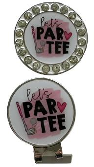 BOG Crystal Rimmed Ballmarker with matching Clip-15 Cute Designs