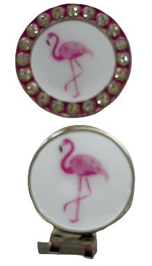 BOG Crystal Rimmed Ballmarker with matching Clip-15 Cute Designs