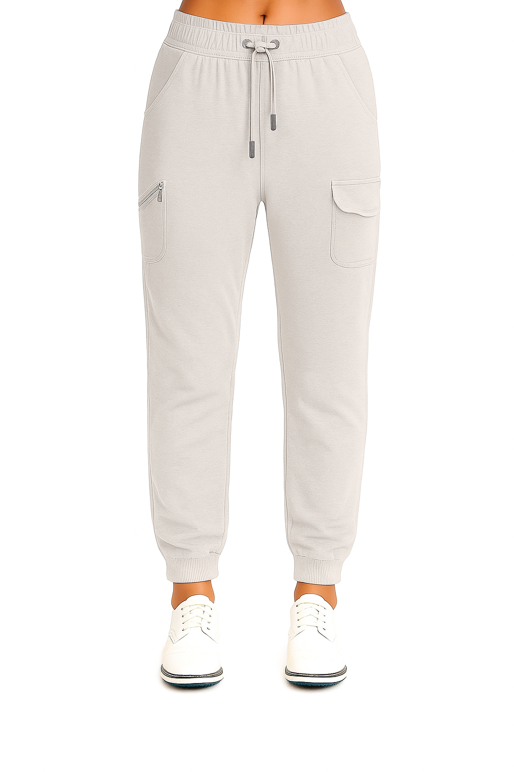 Jamie Sadock Basic NEW All Purpose Jogger Pants-Oyster